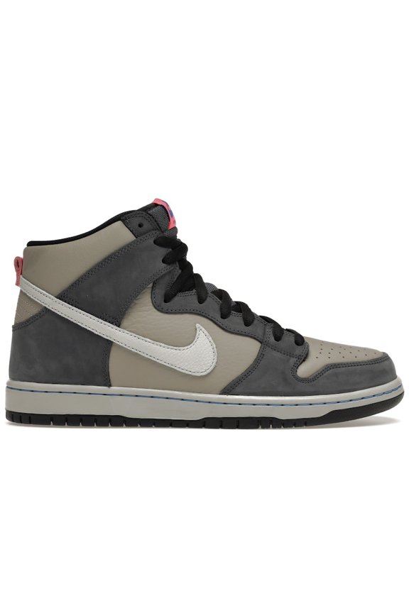 Men's SB Dunk High Pro Medium Grey Pink Skateboarding Shoes, from StockX
