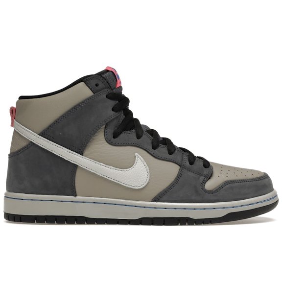 Nike Men's SB Dunk High Pro Medium Grey Pink Skateboarding Shoes, from StockX