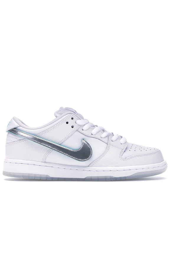 Men's SB Dunk Low Diamond Supply Co. White Diamond Skateboarding Shoes, from StockX