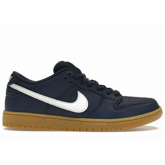 Nike Men's SB Dunk Low Navy Gum Skateboarding Shoes, from StockX
