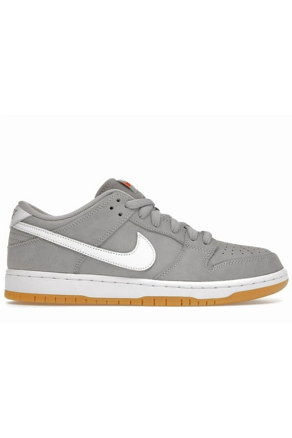 Men's SB Dunk Low Pro ISO Orange Label Wolf Grey Gum Skateboarding Shoes, from StockX