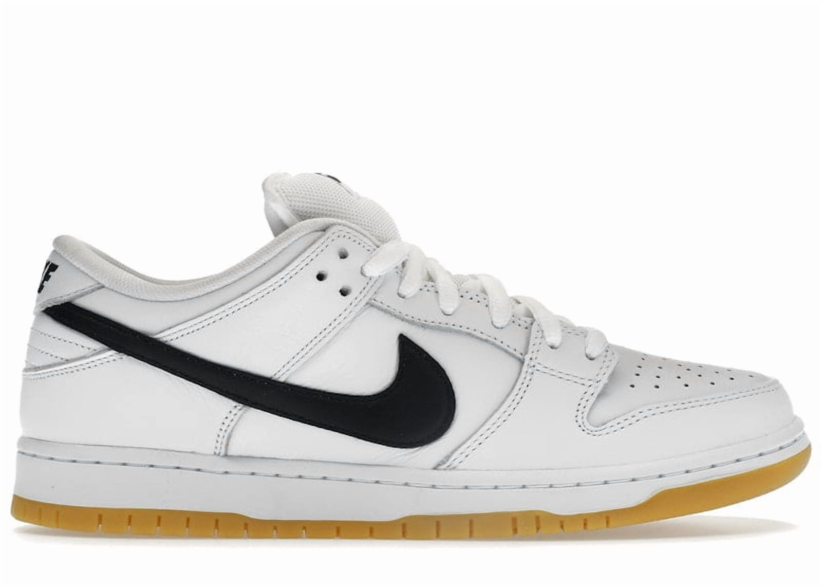 Nike Men's SB Dunk Low Pro White Gum Skateboarding Shoes