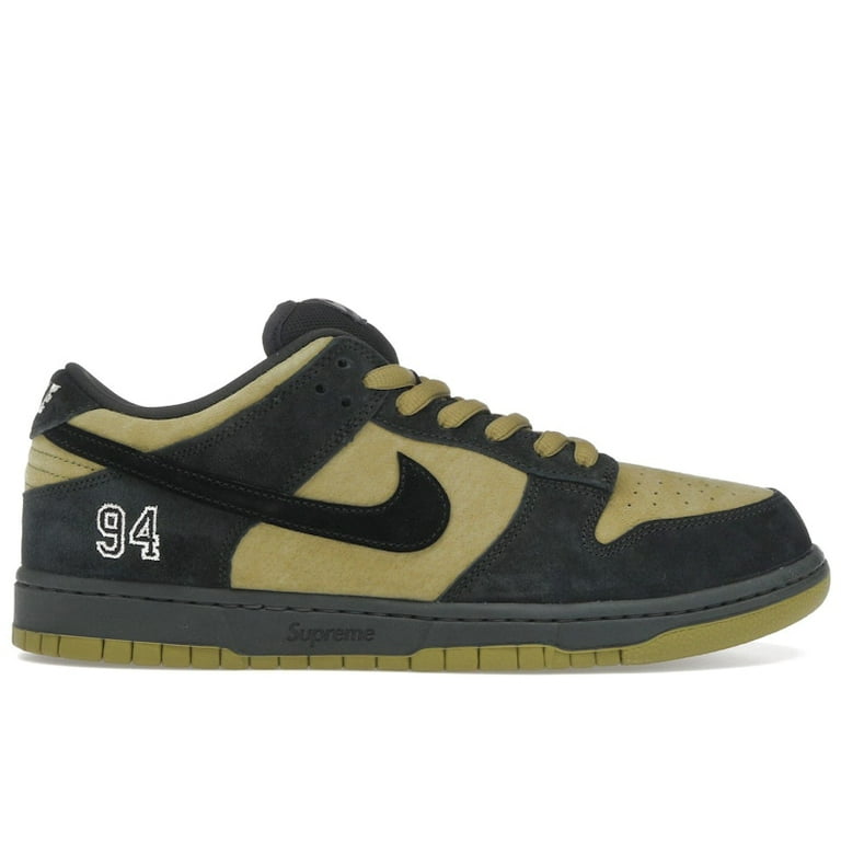 Nike Men's SB Dunk Low Supreme 94 Camper Green Skateboarding Shoes