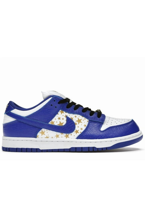Men's SB Dunk Low Supreme Stars Hyper Royal (2021) Skateboarding Shoes, from StockX