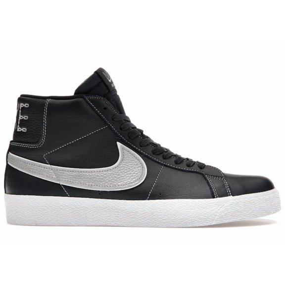 Nike Men's SB Zoom Blazer Mid Mason Silva Dark Obsidian Metallic Silver Skateboarding Shoes, from StockX
