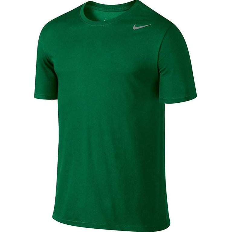 Nike Men's Shirt Short Sleeve Legend Large, Dark Green 