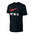 thumbnail image 1 of Nike Men's Short Sleeve Just Do It Swoosh Graphic Active T-Shirt Black L, 1 of 3