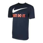 Nike Men's Short Sleeve Just Do It Swoosh Graphic Active T-Shirt Navy S