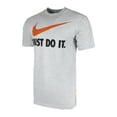 thumbnail image 1 of Nike Men's Short Sleeve Just Do It Swoosh Graphic Active T-Shirt Orange Grey M, 1 of 3