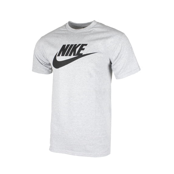 Nike Men's Short Sleeve Logo Swoosh Printed Active T-Shirt Grey S