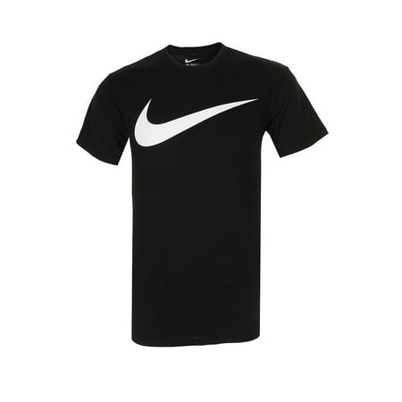 Nike Men's Short Sleeve Swoosh Graphic Active T-Shirt Black S