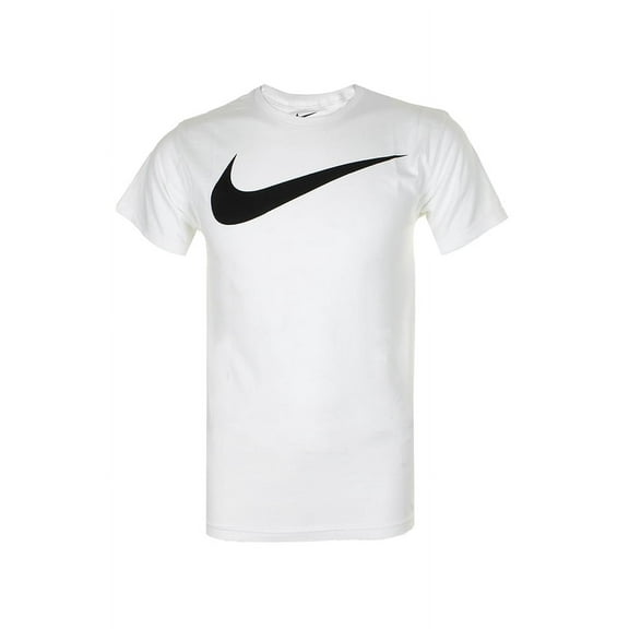 Nike Men's Short Sleeve Swoosh Graphic Active T-Shirt White M