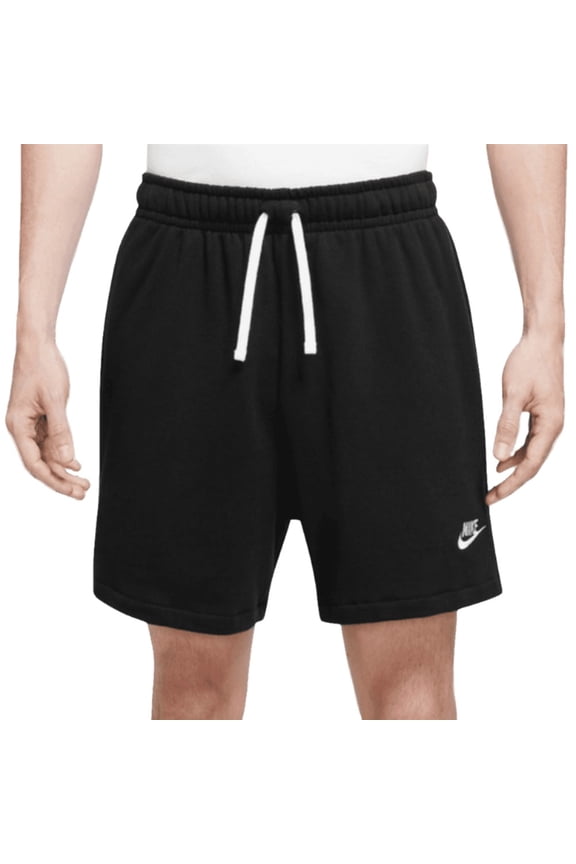 Men's Shorts French Terry Flow Fleece Athletic Drawstring Waist Shorts, Black, M