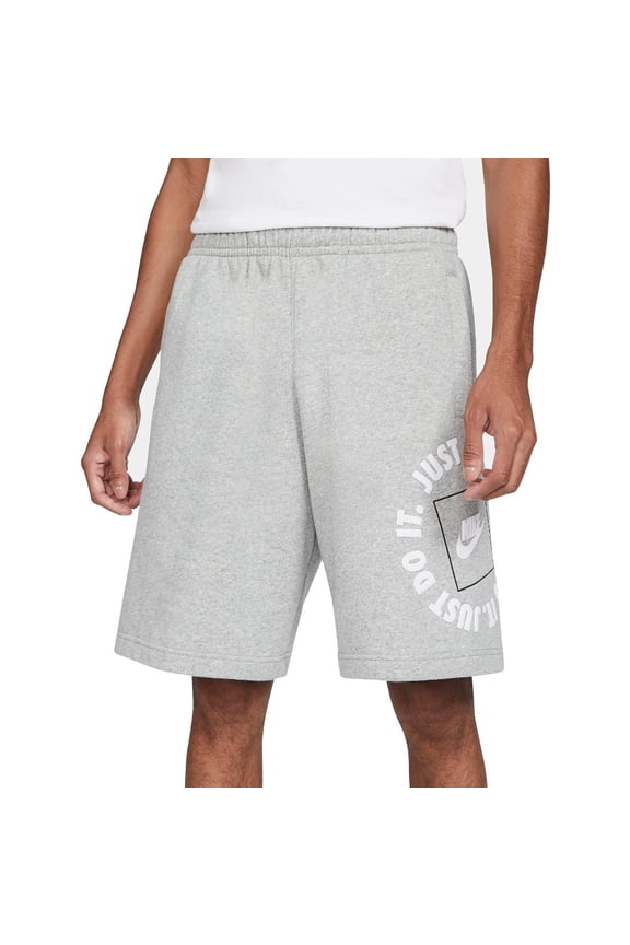 Men's Shorts Just Do It Sportswear Fleece Athletic JDI NSW Training Shorts, Grey, XL