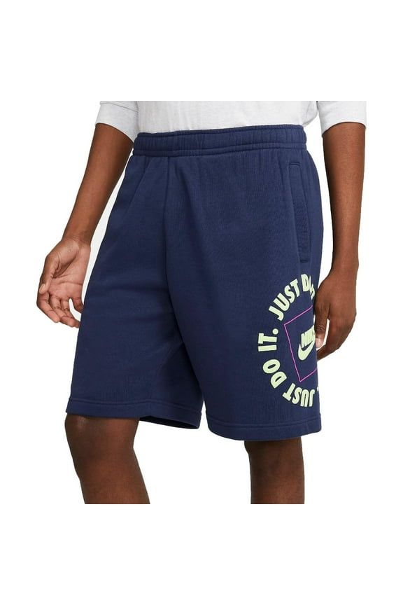 Men's Shorts Just Do It Sportswear Fleece Athletic JDI NSW Training Shorts, Navy, M