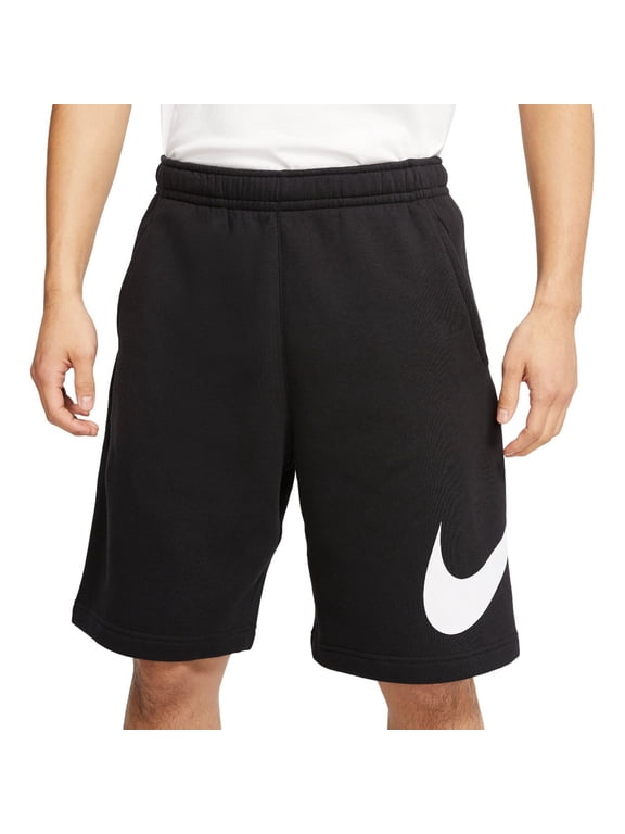 Men's Shorts NSW Club Athletic Fitness Workout Training Graphic Bottoms, Black, S
