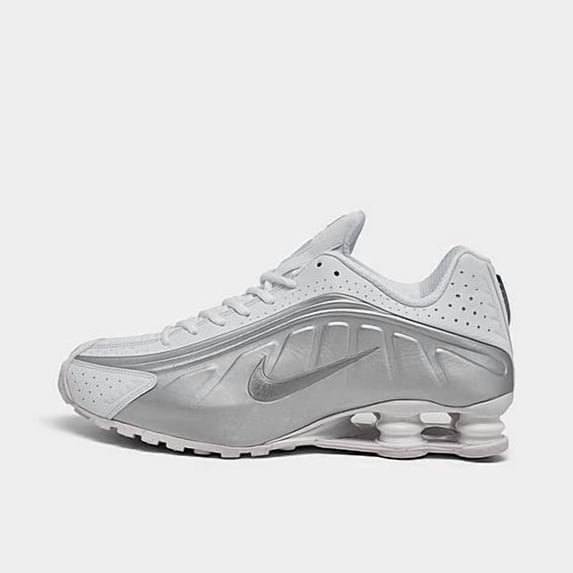 Nike Men's Shox R4 Sneaker - White/Silver