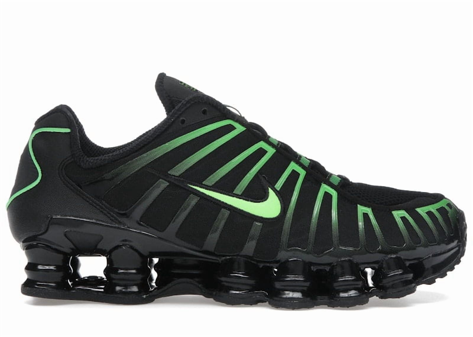 Nike Men's Shox TL Black Green Strike Shoes, from StockX