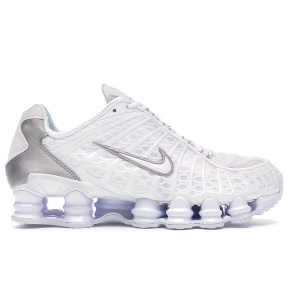 Nike Men's Shox TL White Metallic Silver Shoes, from StockX