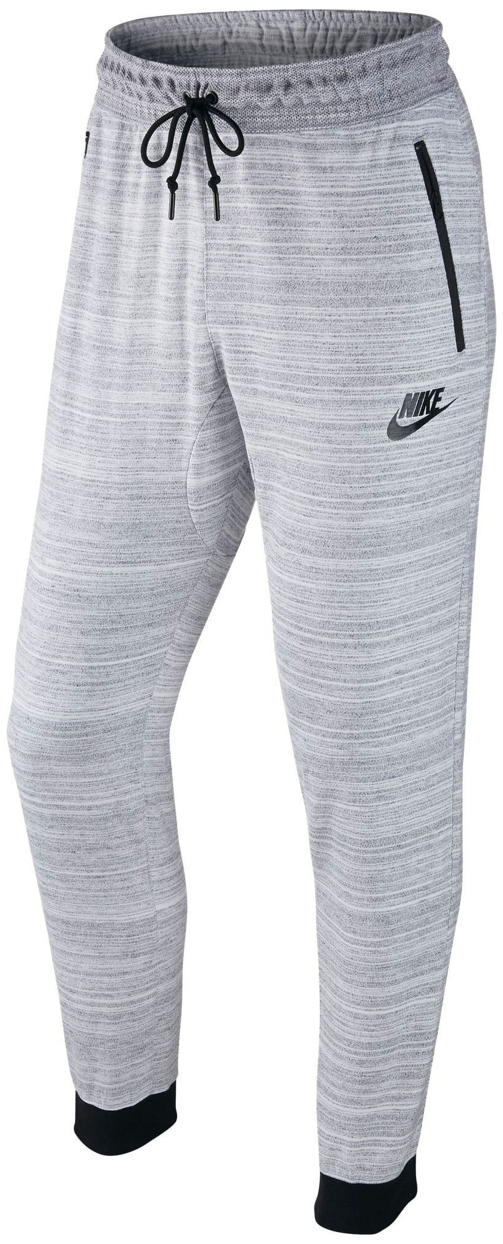 Nike Men's Sportswear Advance 15 Knit Jogger Pants - White/Wolf Grey - Size  S