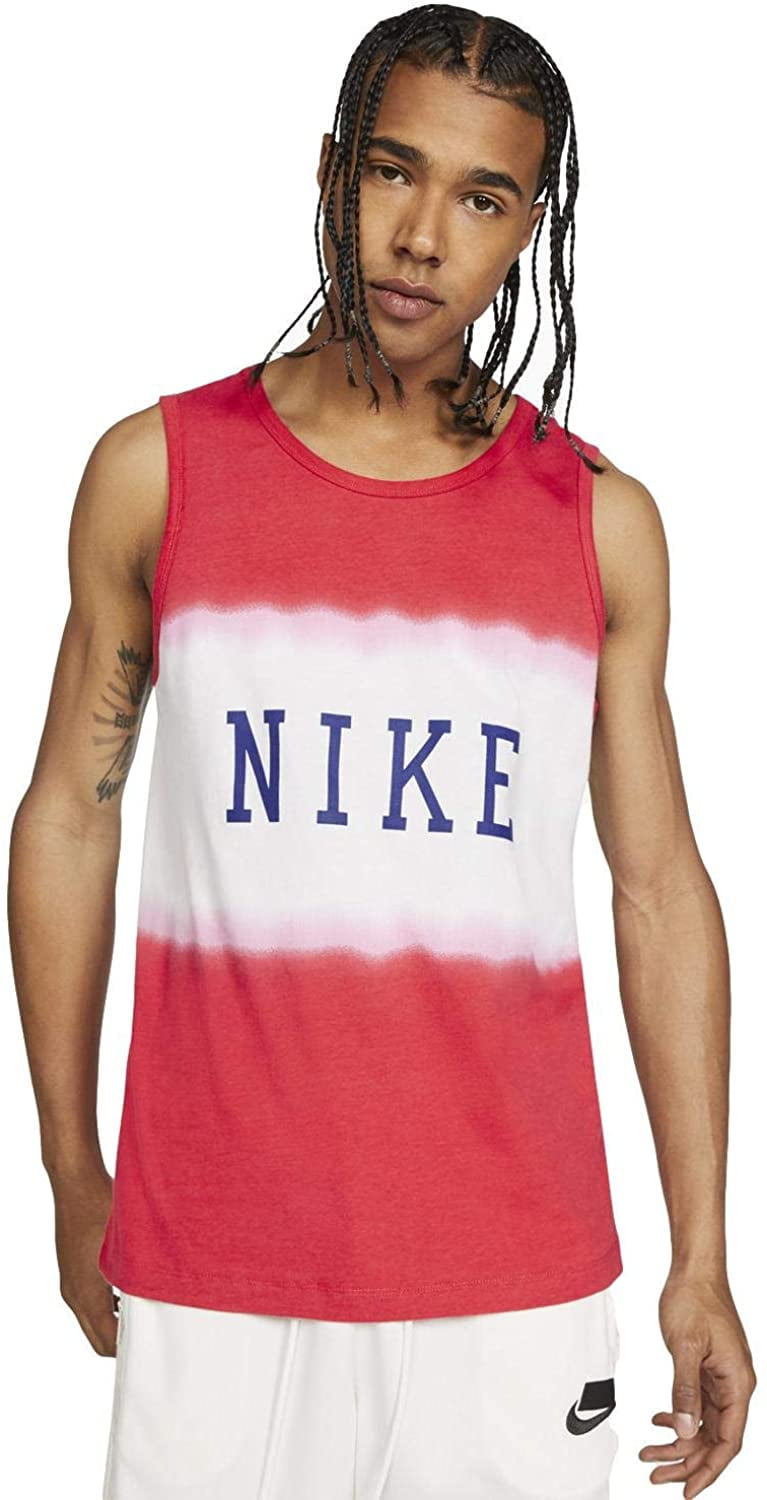 Nike Men s Sportswear Americana Statement Tank Track Red Small