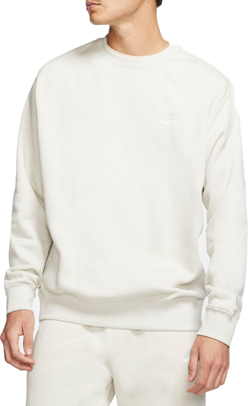 light bone white nike crewneck