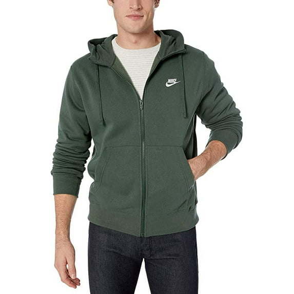 Nike Men's Sportswear Club Fleece Full Zip Hoodie, Galactic Jade Large - NEW