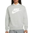 thumbnail image 1 of Nike Men's Sportswear Club Fleece Graphic Crewneck Sweatshirt (Dk Grey Heather, 4XL), 1 of 1