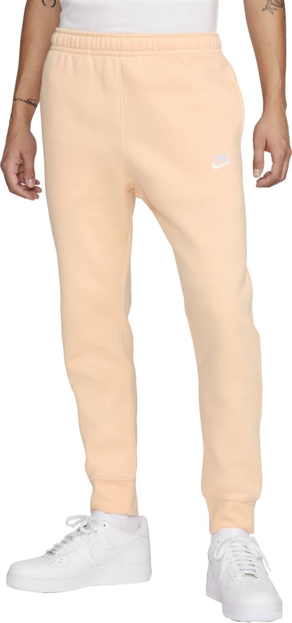 Nike Men's Sportswear Club Fleece Joggers ICED PEACH Standard Fit