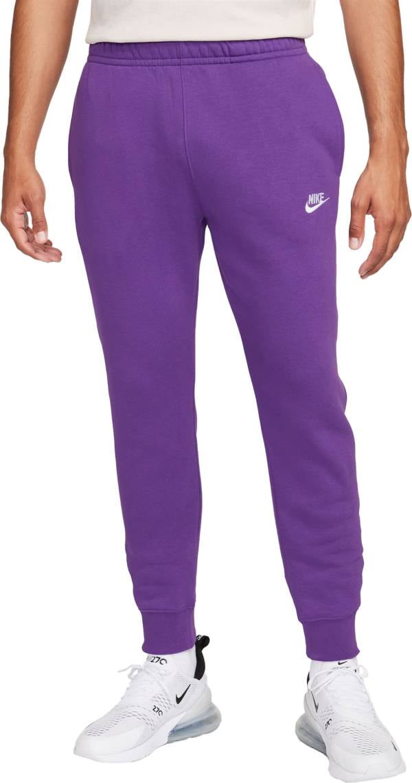 Nike Men's Sportswear Club Fleece Joggers PURPLE COSMO Standard Fit