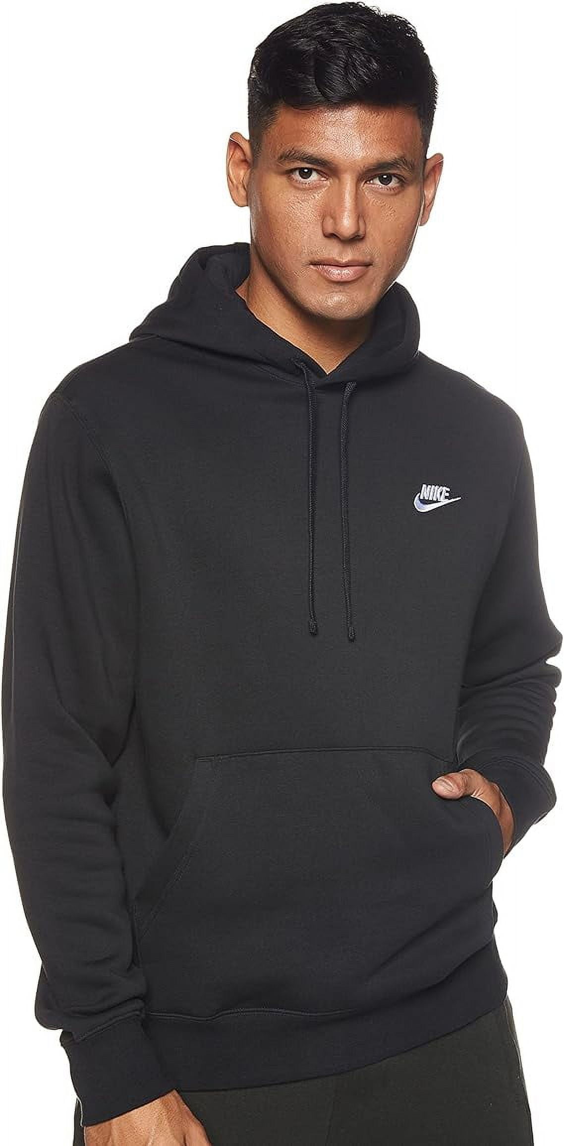 Nike Men's Sportswear Club Pullover Hoodie Black Large - Walmart.com