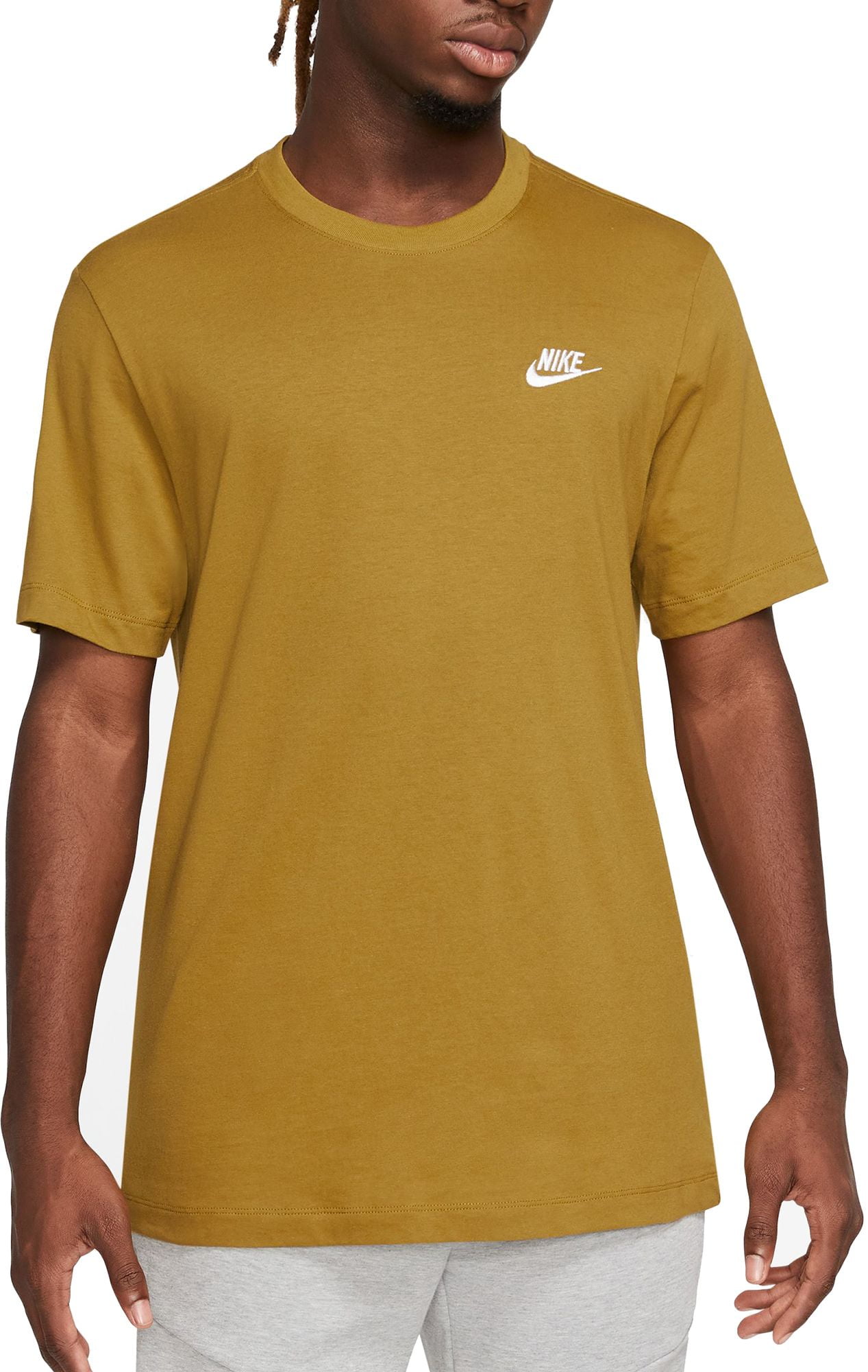 tan nike shirt men