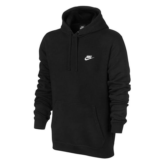 Nike Men's Sportswear Long Sleeve Fleece Pullover Hoodie Black M
