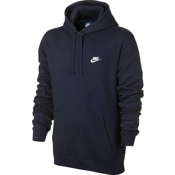 Nike Men's Sportswear Long Sleeve Fleece Pullover Hoodie Navy S