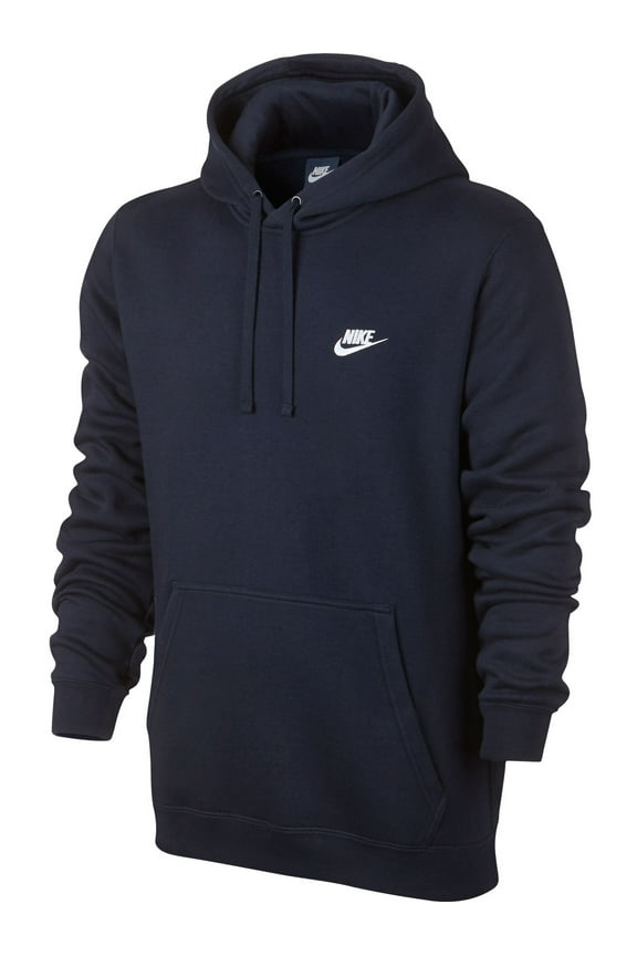 Men's Sportswear Long Sleeve Fleece Pullover Hoodie Navy S