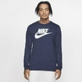 thumbnail image 1 of Nike Men's Sportswear Long-Sleeve Logo T-Shirt Blue Size Large, 1 of 3