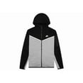 thumbnail image 1 of Nike Men's Sportswear Tech Fleece Full-Zip Hoodie Black/Dark Grey Heather/White, from StockX, 1 of 3