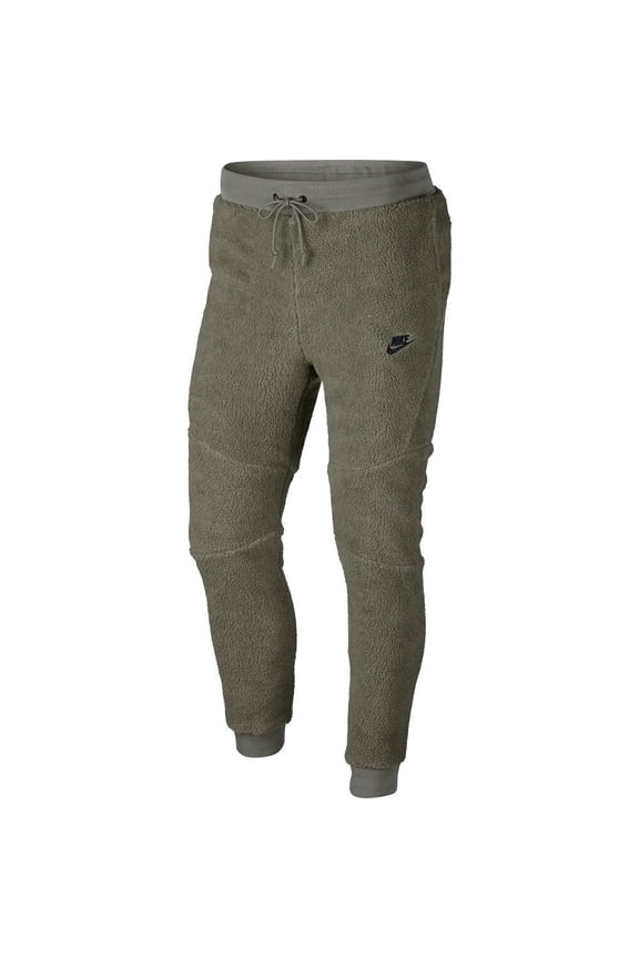 Men's Sportswear Tech Fleece Icon Sherpa Jogger Pants Dark Stucco-Black aq2769-004 (S)