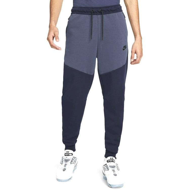 Nike Men's Sportswear Tech Fleece Joggers (as1, Alpha, l, Regular, Regular,  Obsidian/Thunder Blue/Black, Large)