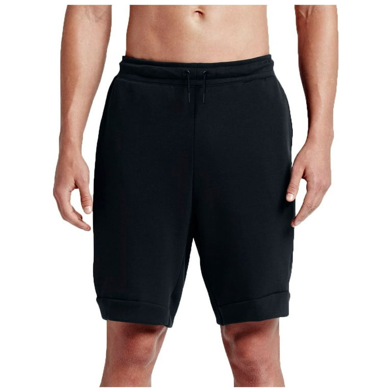 Nike Men's Sportswear Tech Fleece Shorts (Black Black, L) 