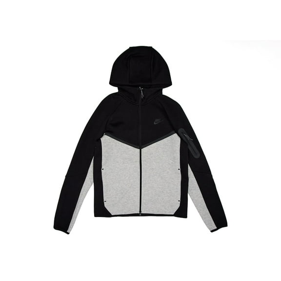 Nike Men's Sportswear Tech Fleece Windrunner Hoodie Black/Dark Grey Heather/Black, from StockX