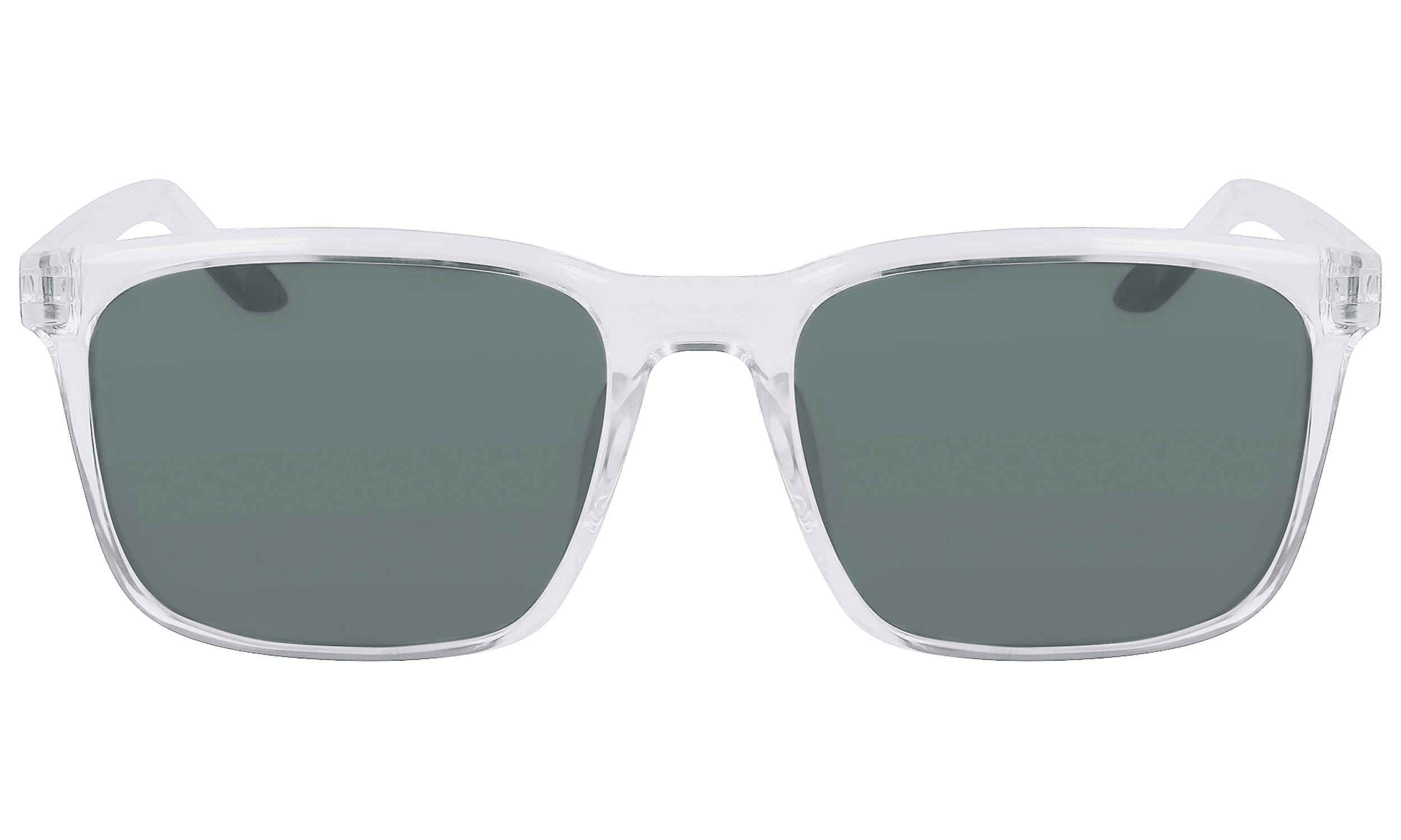 Nike Men's Square Polarized Prescription Sunglasses with Case, NIKE RAVE P FD1849G Clear