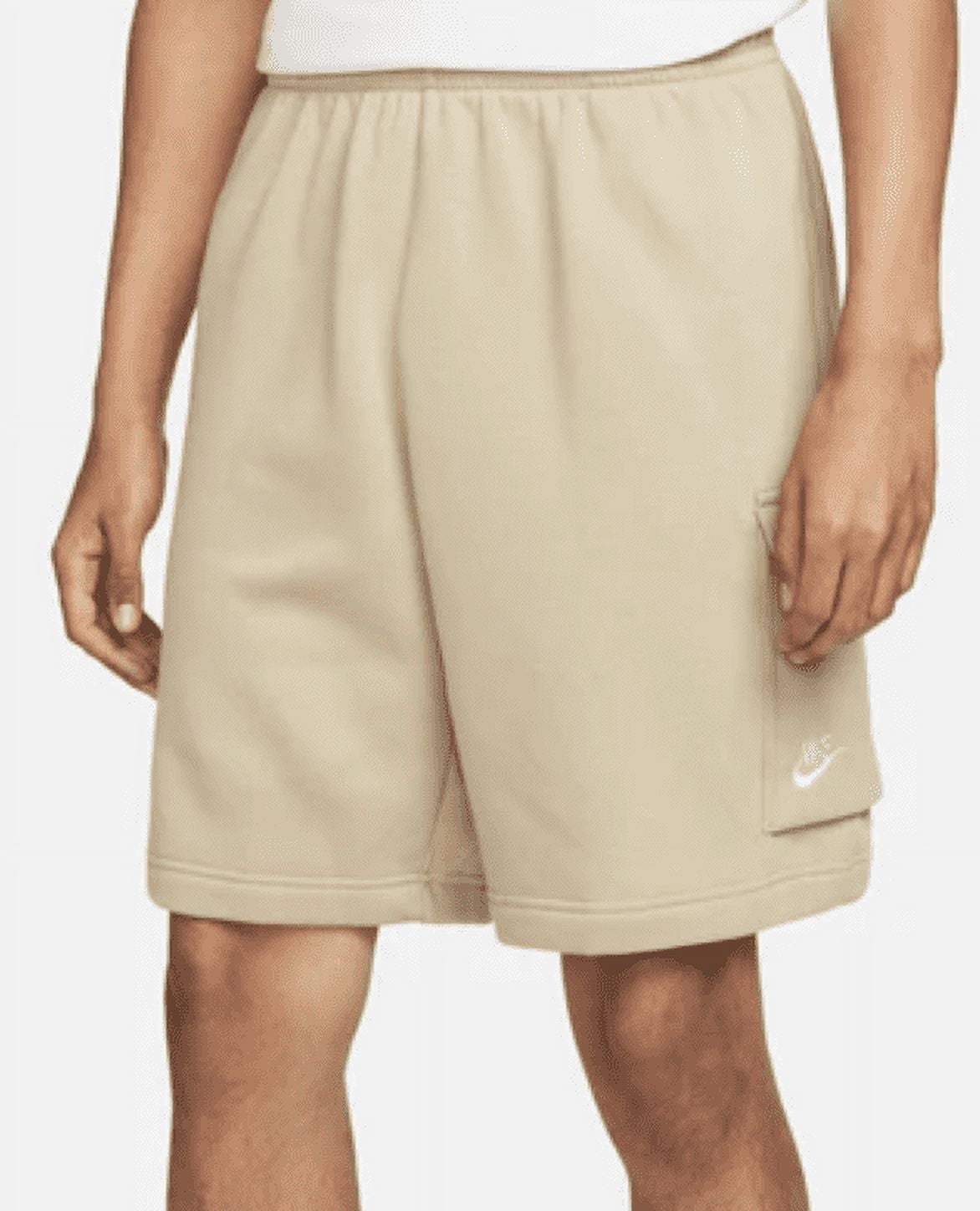 Nike Men's Standard Fit At-Knee Length Khaki Cargo Sweat Shorts (CZ9956 ...