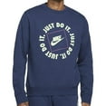 thumbnail image 1 of Nike Men's Sweatshirt Just Do It Pullover Athletic Long Sleeve Athletic Sweater, Navy, M, 1 of 2