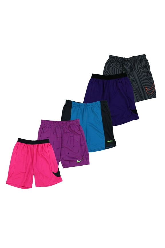 Mens Athletic Gym Shorts Sports Running Fitness Stretch Waist Logo New Nwt