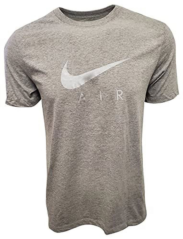 silver nike shirt