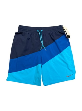 Blue nike swim trunks discount