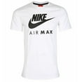 thumbnail image 1 of Nike Men's T-Shirt Air Max Slim Fit Athletic Short Sleeve Crewneck Work Out Tee, White, S, 1 of 4