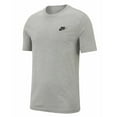 thumbnail image 1 of Nike Men's T-Shirt Embroidered Logo Athletic Short Sleeve Tee Cotton Tops, Grey, XL, 1 of 3