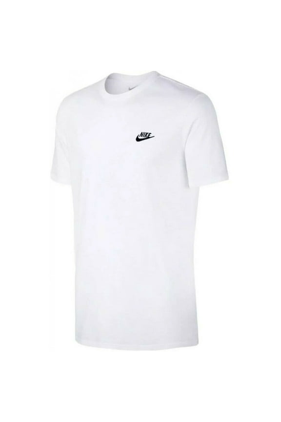 Men's T-Shirt Embroidered Logo Athletic Short Sleeve Tee Cotton Tops, Navy, M